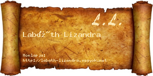 Labáth Lizandra névjegykártya